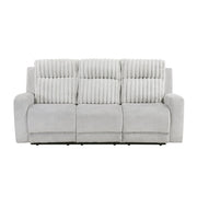 9728LGY-3 Double Reclining Sofa - 9728LGY-3