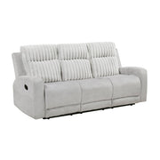 9728LGY-3 Double Reclining Sofa - 9728LGY-3