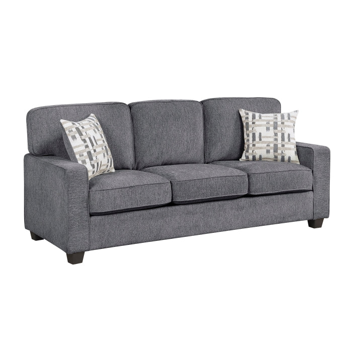 9748DGY*2 2pc Set: Sofa, Love - 9748DGY*2