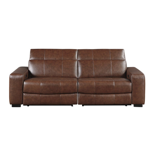 9790BRW-2PWH* (2)Power Double Reclining Love Seat with Power Headrests and Charging Ports - 9790BRW-2PWH*