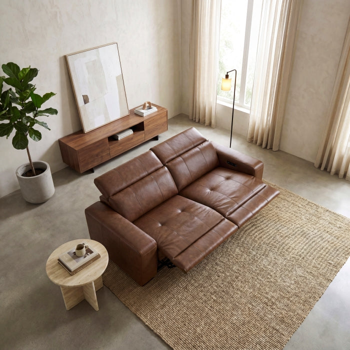 9790BRW-2PWH* (2)Power Double Reclining Love Seat with Power Headrests and Charging Ports - 9790BRW-2PWH*