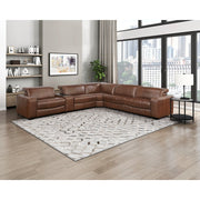 9790BRW*6LRRRPWH (6)6-Piece Modular Power Reclining Sectional with Power Headrests and Charging Ports - 9790BRW*6LRRRPWH