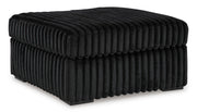 Midnight-Madness Onyx LAF Chase Sectional and Ottoman from Ashley - Lara Furniture