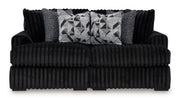 Midnight-Madness Onyx 2-Piece Oversized Double Chaise from Ashley - Lara Furniture