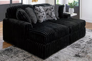 Midnight-Madness Onyx 2-Piece Oversized Double Chaise from Ashley - Lara Furniture