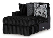 Midnight-Madness Onyx 4-Piece LAF Chaise Sectional from Ashley - Lara Furniture