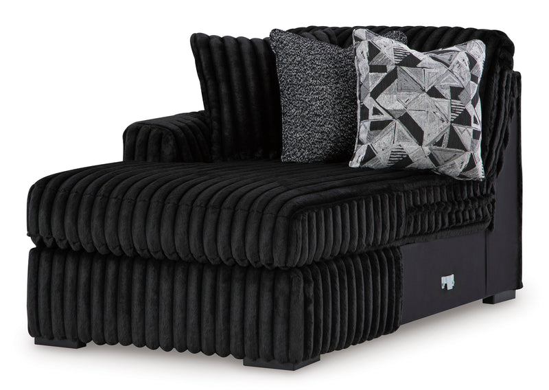 Midnight-Madness Onyx 4-Piece LAF Chaise Sectional from Ashley - Lara Furniture