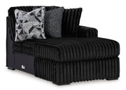 Midnight-Madness Onyx 2-Piece Oversized Double Chaise from Ashley - Lara Furniture
