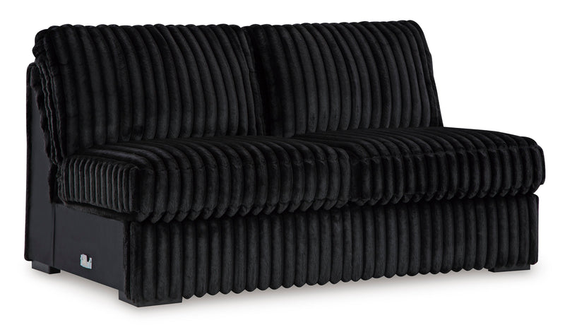 Midnight-Madness Onyx 4-Piece RAF Chaise Sectional from Ashley - Lara Furniture