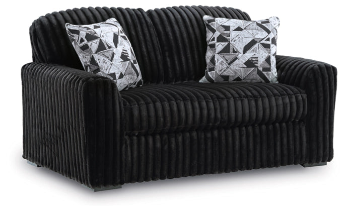 Midnight-Madness Onyx Loveseat