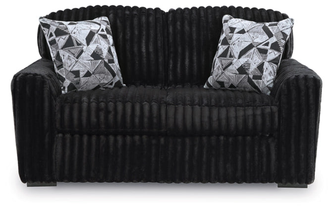 Midnight-Madness Onyx Loveseat