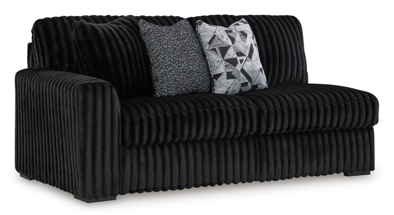 Midnight-Madness Onyx 2-Piece RAF Chaise Sectional from Ashley - Lara Furniture
