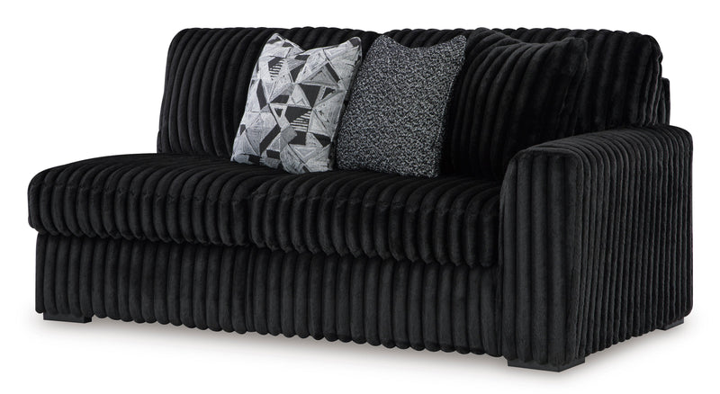 Midnight-Madness Onyx 3-Piece Sectional from Ashley - Lara Furniture