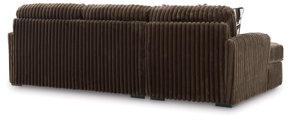 Midnight-Madness Chocolate 2-Piece LAF Sectional