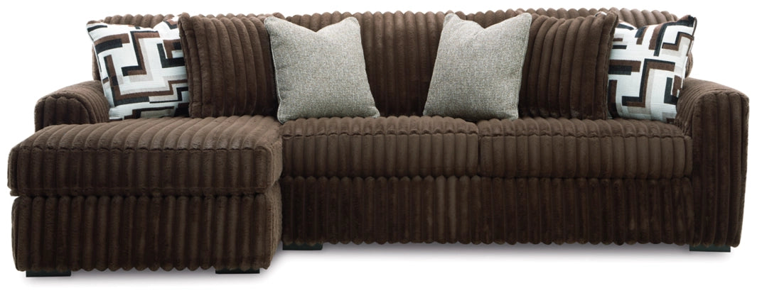 Midnight-Madness Chocolate 2-Piece LAF Sectional
