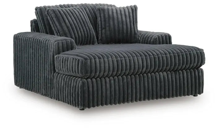 Midnight-Madness  Gunmetal Oversized Chaise