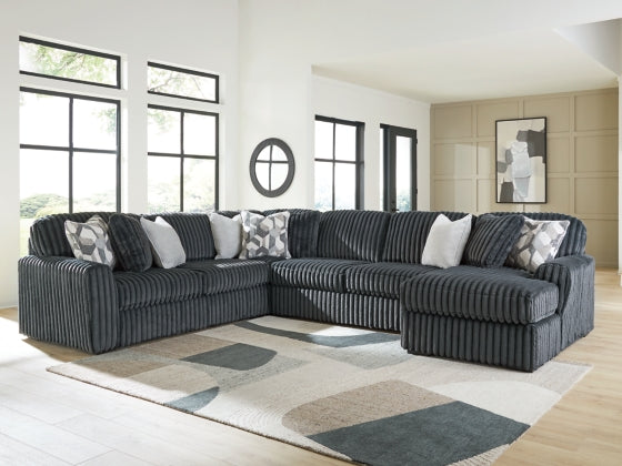 Midnight-Madness Gunmetal 4-Piece RAF Sectional