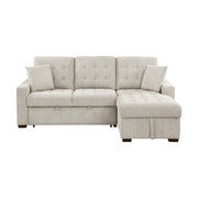 9816SN*2LLRC (2)2-Piece Sectional with Right Chaise, Pull-out Bed and Hidden Storage - 9816SN*2LLRC