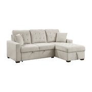 9816SN*2LLRC (2)2-Piece Sectional with Right Chaise, Pull-out Bed and Hidden Storage - 9816SN*2LLRC