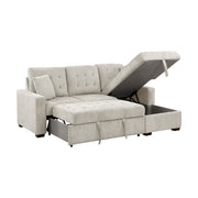 9816SN*2LLRC (2)2-Piece Sectional with Right Chaise, Pull-out Bed and Hidden Storage - 9816SN*2LLRC