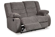 Tulen Gray Reclining Loveseat and Recliner -  Ashley - Lara Furniture