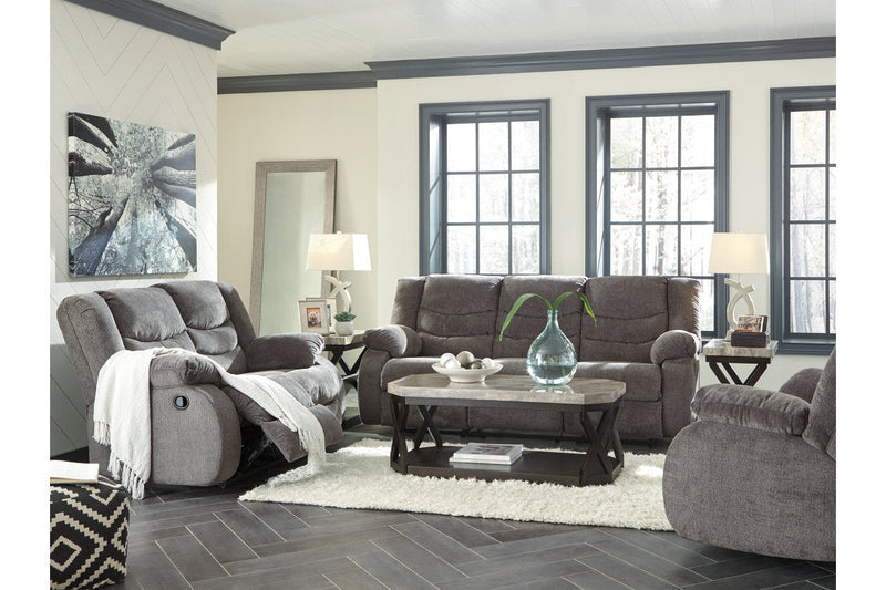 Tulen Gray Reclining Sofa, Loveseat and Recliner -  Ashley - Lara Furniture
