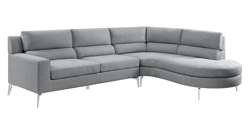 Bonita Gray RAF Sectional - Lara FurnitureSectional