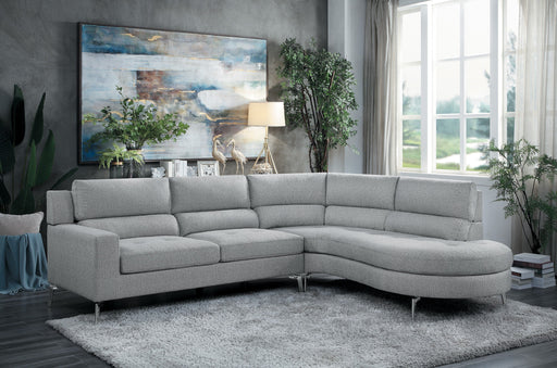 Bonita Gray RAF Sectional - Lara FurnitureSectional