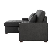 9916DG*2LCRL (2)2-Piece Sectional with Pull-out Bed and Left Chaise with Hidden Storage - 9916DG*2LCRL