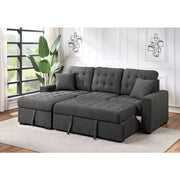 9916DG*2LCRL (2)2-Piece Sectional with Pull-out Bed and Left Chaise with Hidden Storage - 9916DG*2LCRL