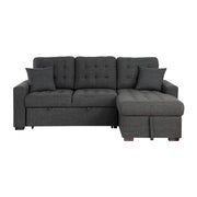9916DG*SC (2)2-Piece Sectional with Pull-out Bed and Right Chaise with Hidden Storage - 9916DG*SC