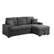 9916DG*SC (2)2-Piece Sectional with Pull-out Bed and Right Chaise with Hidden Storage - 9916DG*SC