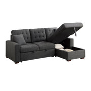 9916DG*SC (2)2-Piece Sectional with Pull-out Bed and Right Chaise with Hidden Storage - 9916DG*SC