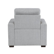 9916GY-1 Chair with Pull-out Ottoman - 9916GY-1