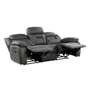 9989GY*2 2pc Set: Sofa, Love - 9989GY*2