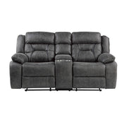 9989GY*2 2pc Set: Sofa, Love - 9989GY*2