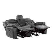 9989GY*2 2pc Set: Sofa, Love - 9989GY*2