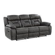 9989GY-3 Double Reclining Sofa - 9989GY-3