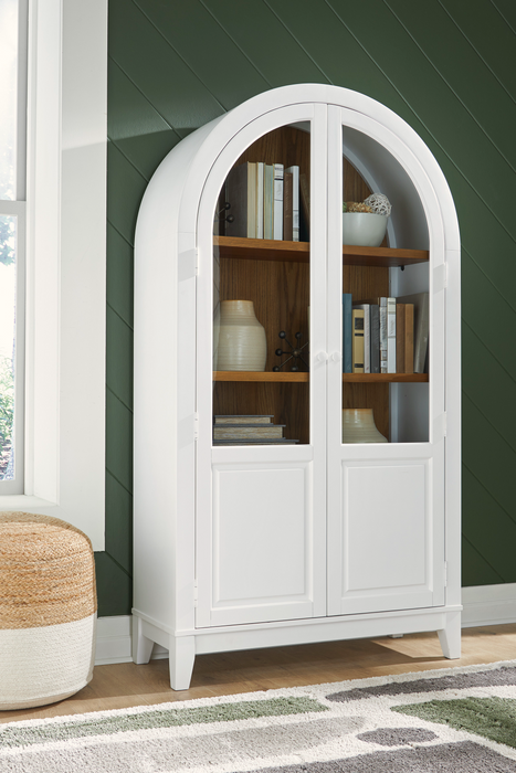 Dagandale White/Natural Accent Cabinet