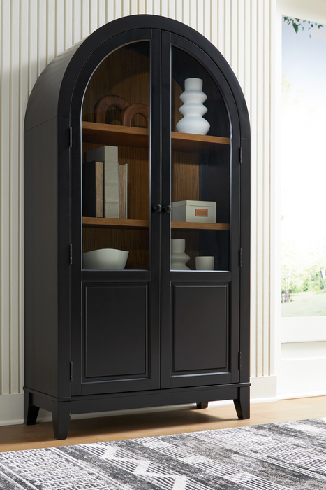 Dagandale Black / Natural Accent Cabinet