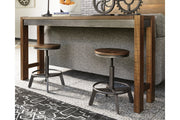 Torjin Brown/Gray Counter Height Dining Table and 2 Barstools -  Ashley - Lara Furniture