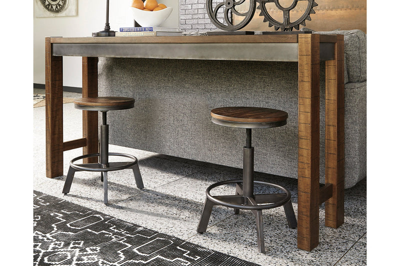 Torjin Brown/Gray Counter Height Dining Table and 2 Barstools -  Ashley - Lara Furniture