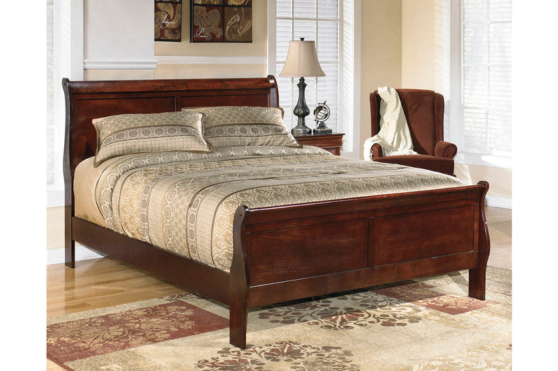 Alisdair Reddish Brown California King Sleigh Bed -  Ashley - Lara Furniture