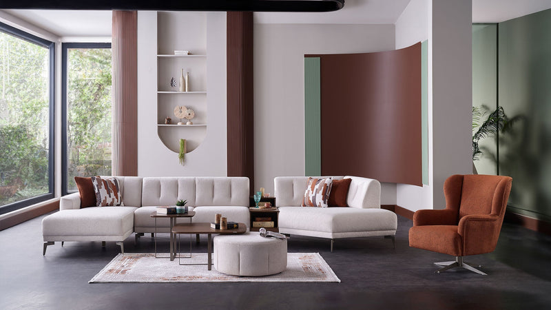 Atlanta Pearl 4-Piece Modular Sectional from Bellona - Lara Furniture