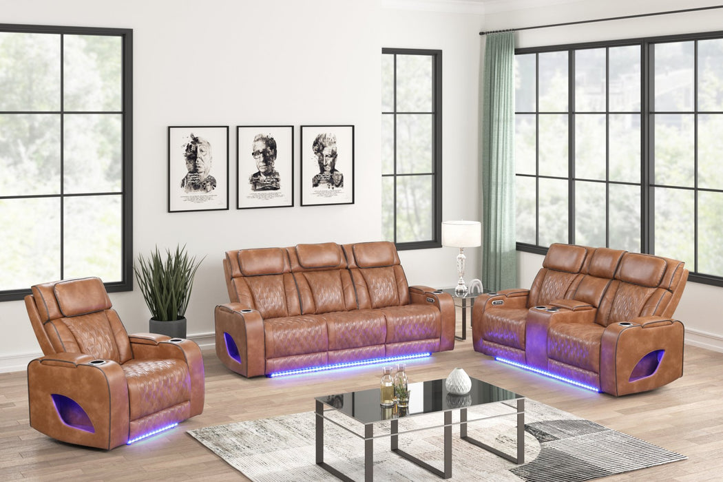 Aurora Brown Sofa & Loveseat & Chair