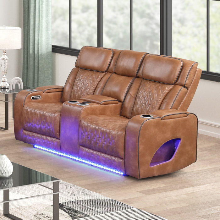 Aurora Brown Loveseat