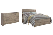 Culverbach Gray Queen Panel Bed with Dresser from Ashley - Lara Furniture