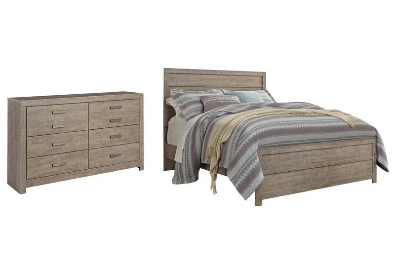 Culverbach Gray Queen Panel Bed with Dresser from Ashley - Lara Furniture