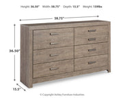 Culverbach Gray Queen Panel Bed with Dresser from Ashley - Lara Furniture