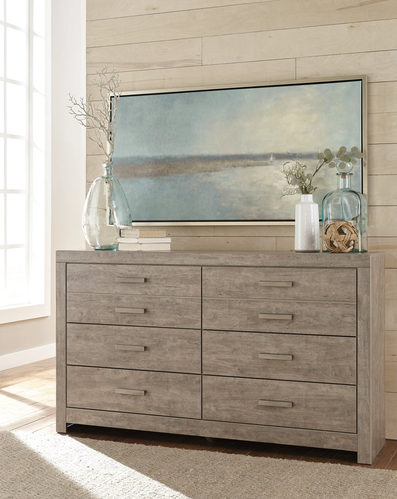 Culverbach Gray Queen Panel Bed with Dresser from Ashley - Lara Furniture